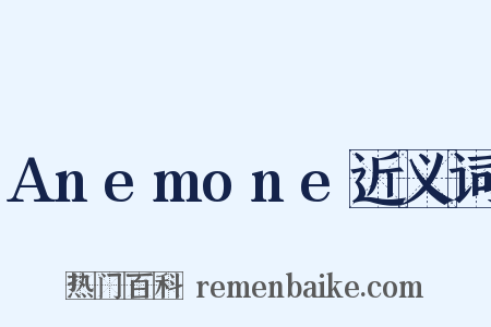 Anemone近义词是什么意思的图片